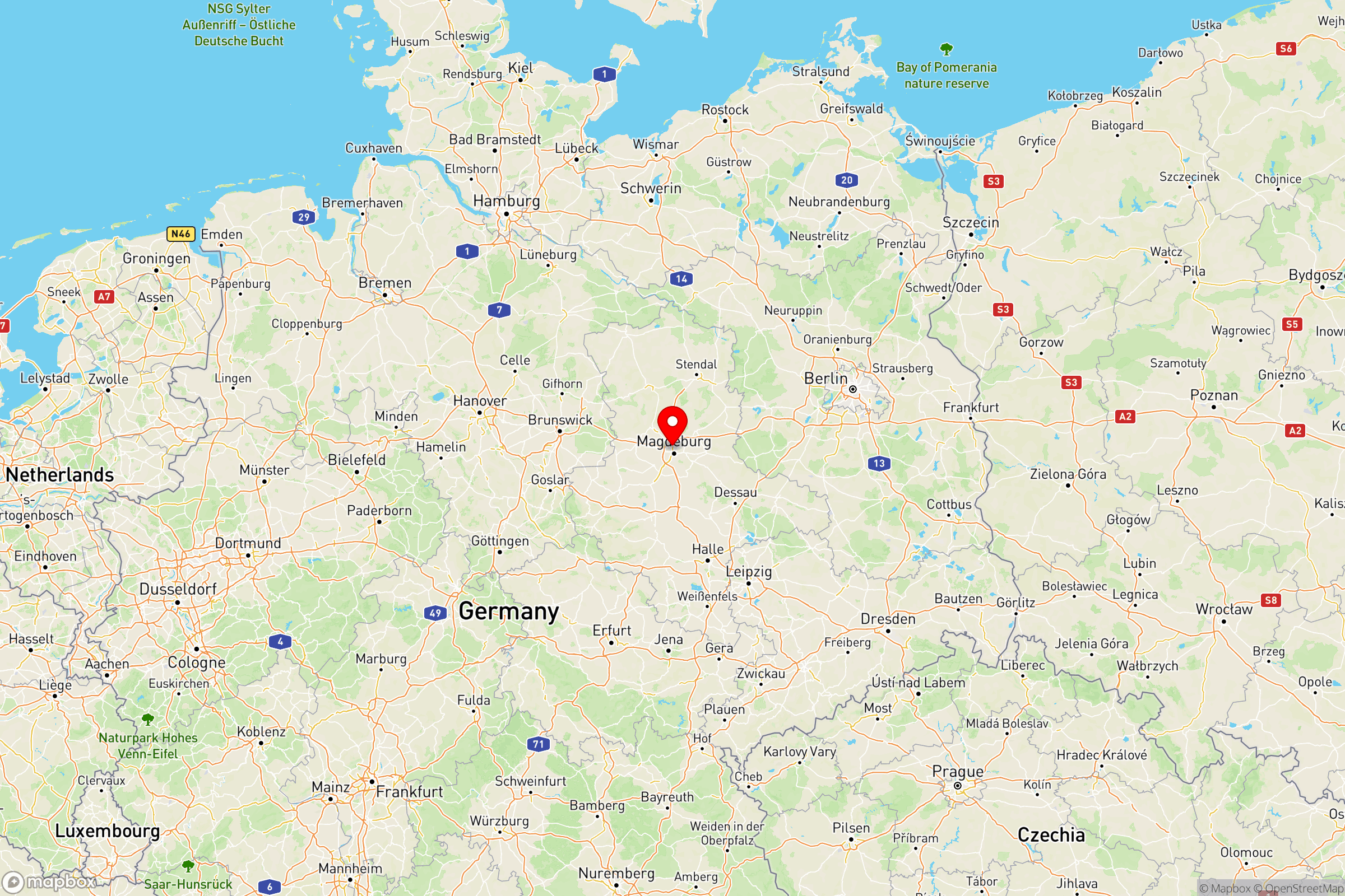Property Location Map - Olvenstedter Chaussee, Magdeburg