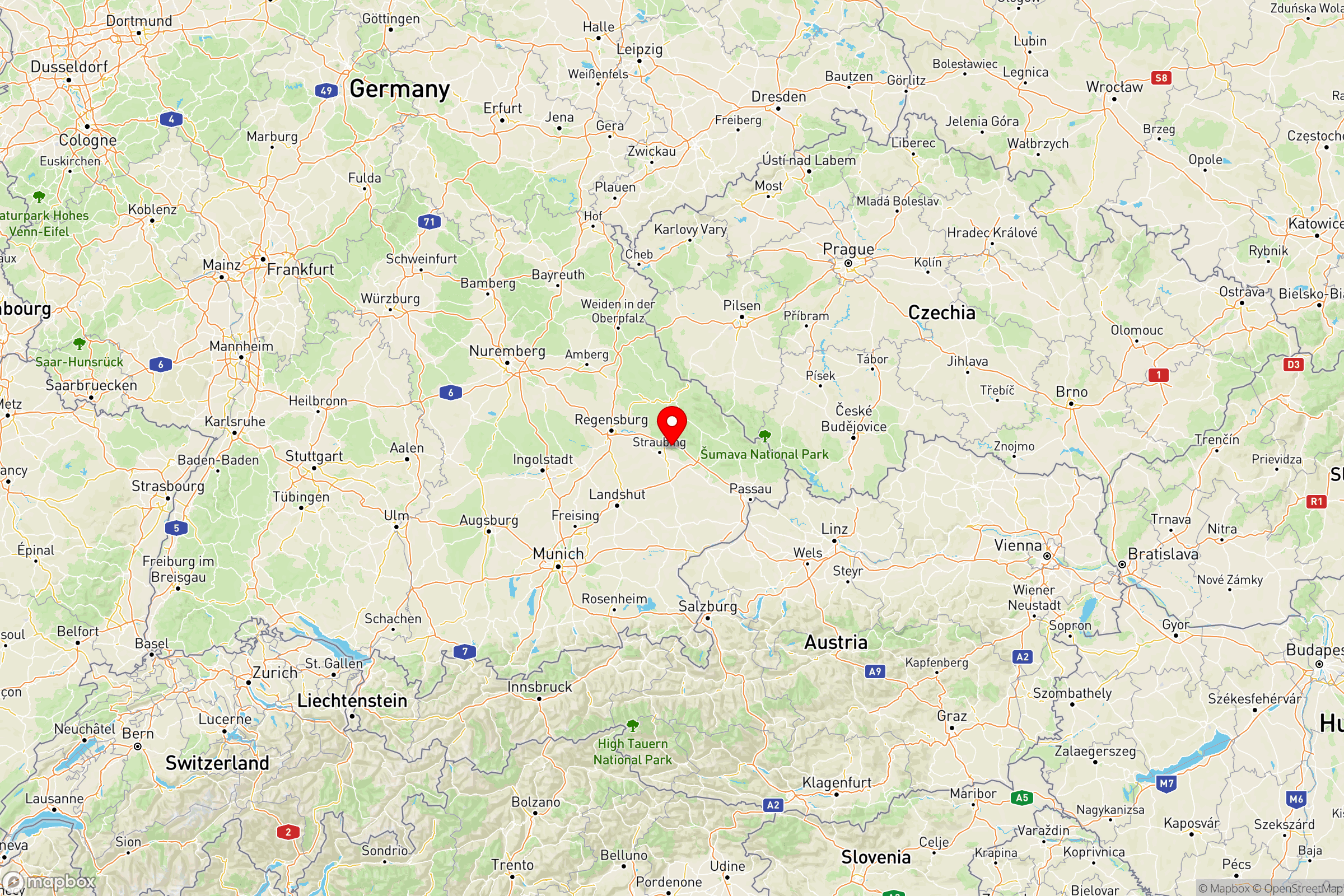Property Location Map - Bayerwaldstraße, Niederbayern