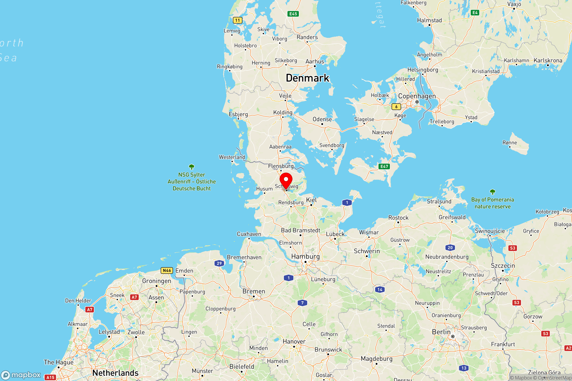 Property Location Map - Friedrich-Ebert-Straße, Schleswig