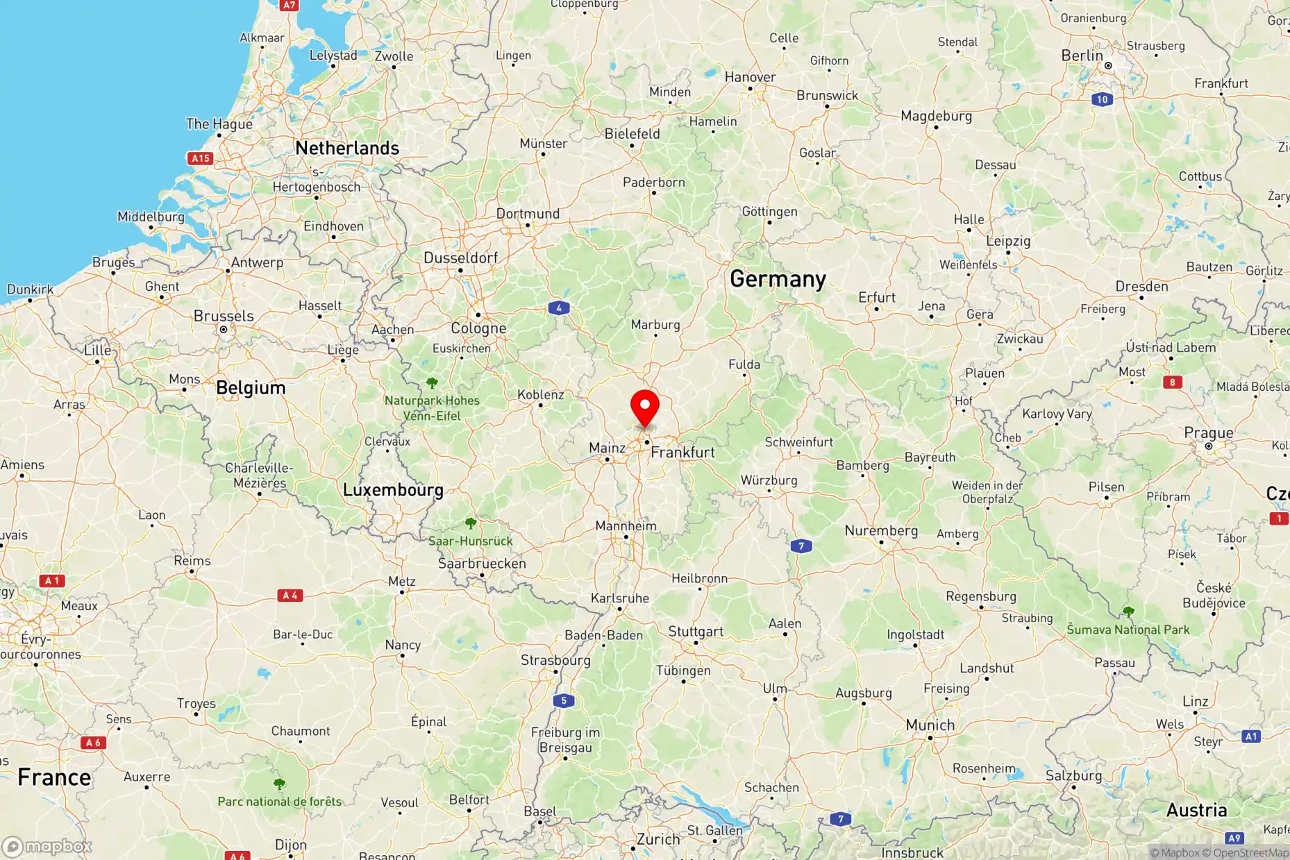 Property Location Map - Berner Straße, Frankfurt am Main